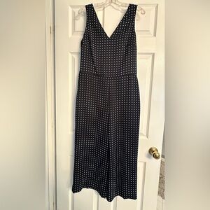 Banana Republic Navy Polka Dot Jumpsuit
